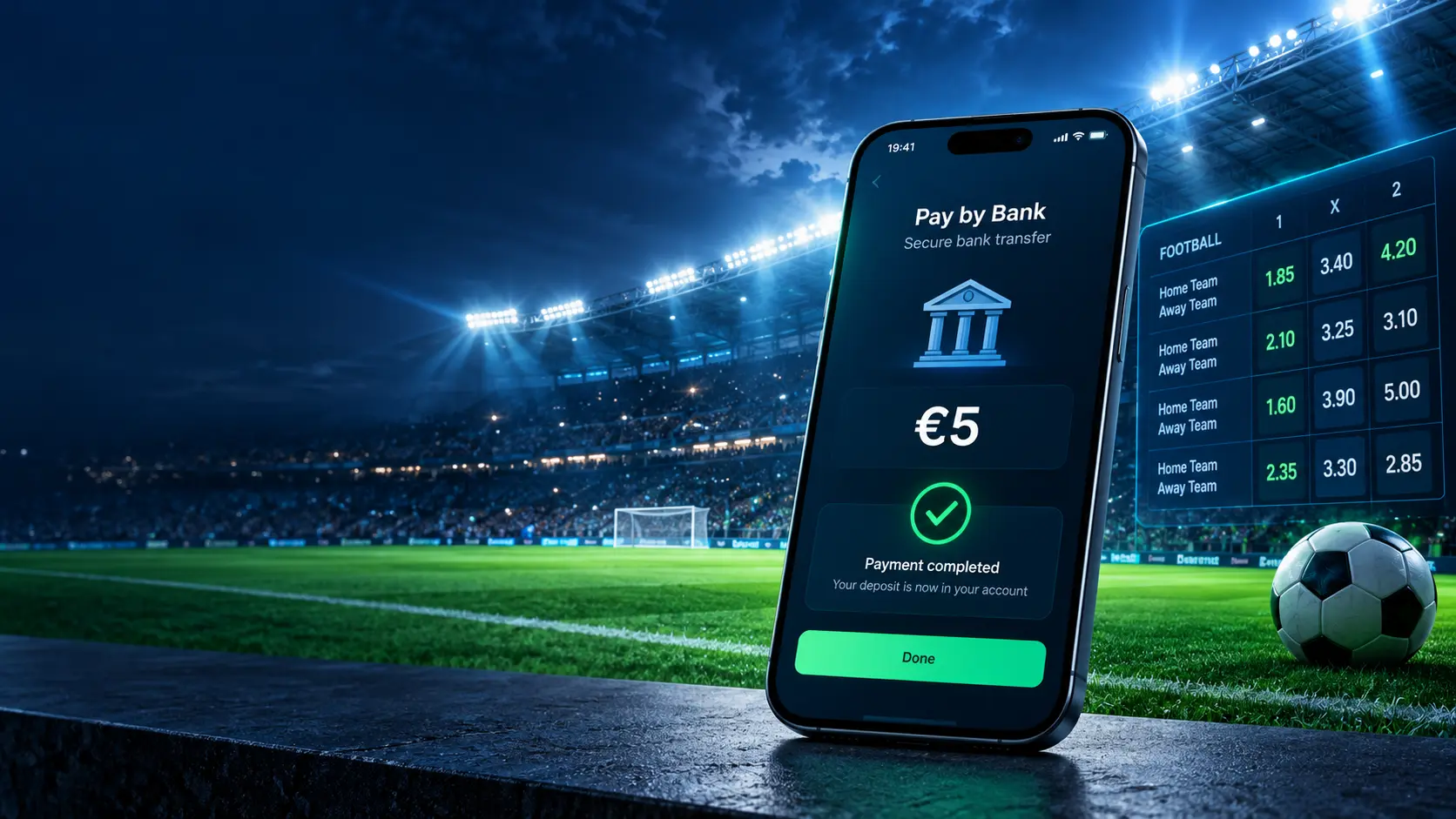 Pay by Bank Depot 5 euro